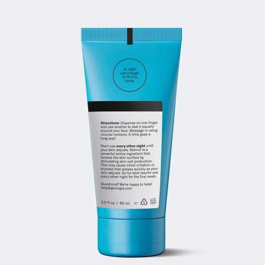Blue Skin Repair Moisturizer tube with white label on a light gray background.