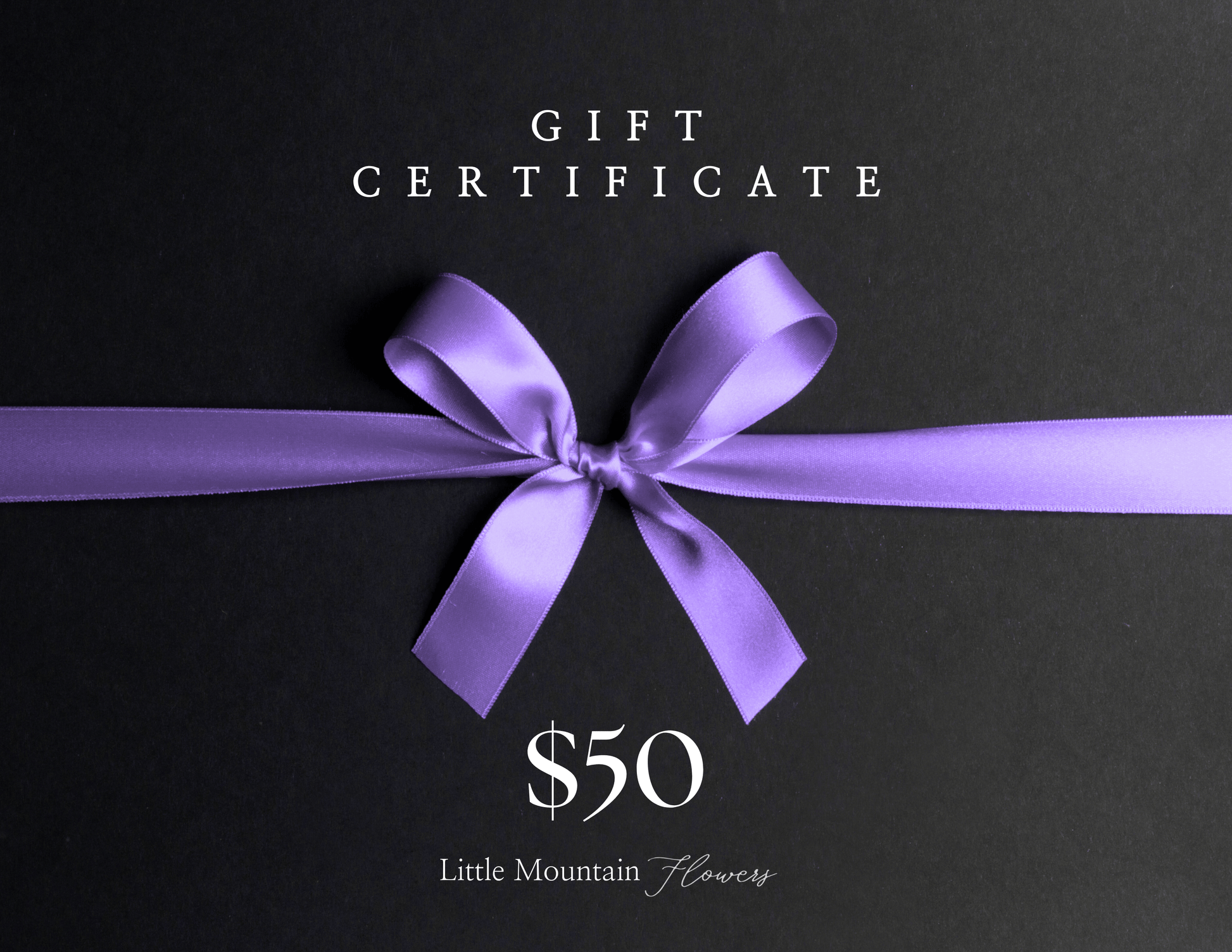 Give the gift of natural, clean luxury with a Little Mountain Flowers digital gift card. Perfect for any occasion.